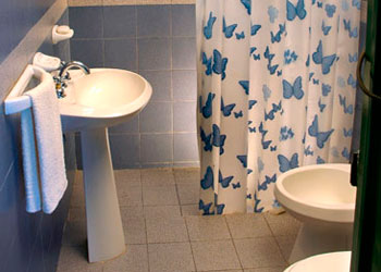 Baño de la cabaña